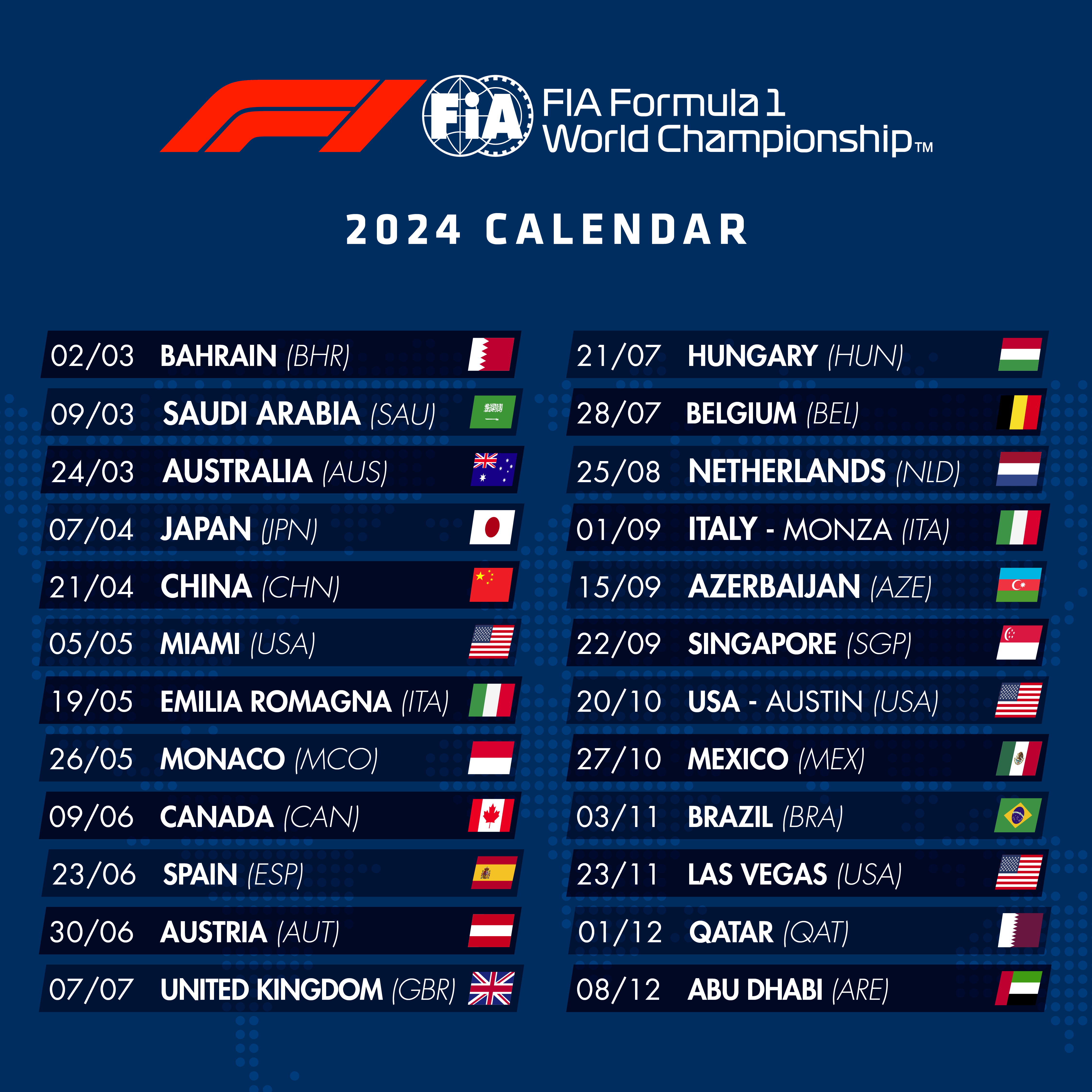 Formula 1 2024 HFTRAVEL